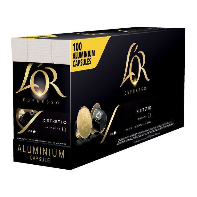 L'Or - Kaffeetassen L'or Espresso Ristretto 100st | Schnappen Sie sich ein 100 Stück