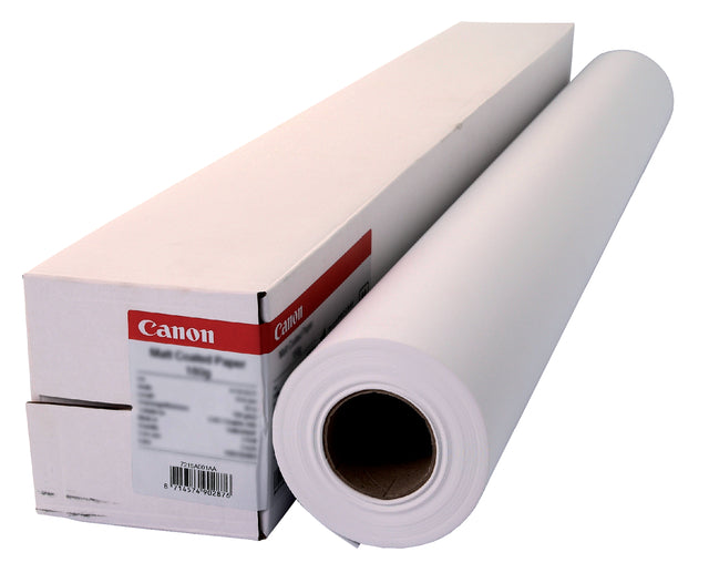 Canon - Papier à jet d'encre Mat de canon revêtu 914mmx30m 140gr | Rouleau de 30 mètres