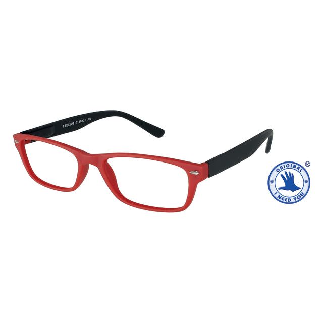 J'ai besoin de toi - Lunettes de lecture J'ai besoin de toi + 2,00dpt en se sentant rouge -black | 1 pièce