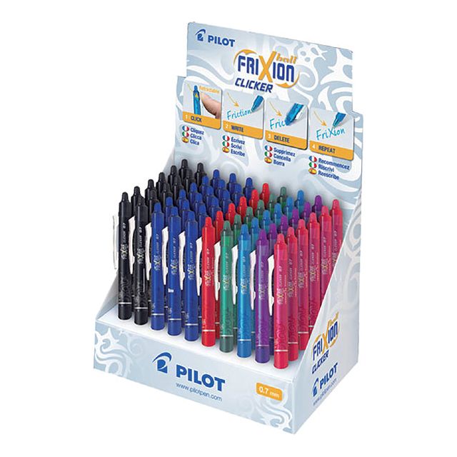 Pilot - Rollerpen PILOT friXion clicker medium assorti