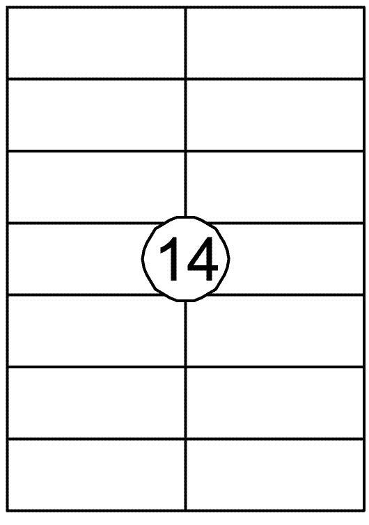 Quantore - Etikett 105x42,4mm 1400 Stück