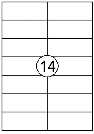 Quantore - Etikett 105x42,4mm 1400 Stück