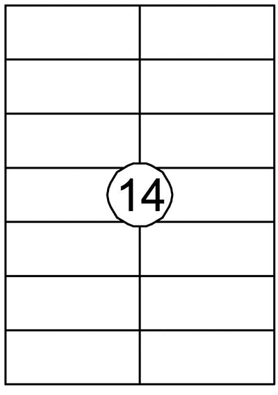 Quantore - Etikett 105x42,4mm 1400 Stück