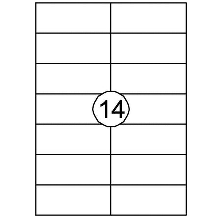 Quantore -  Etiket 105x42.4mm 1400st | 10 stuks