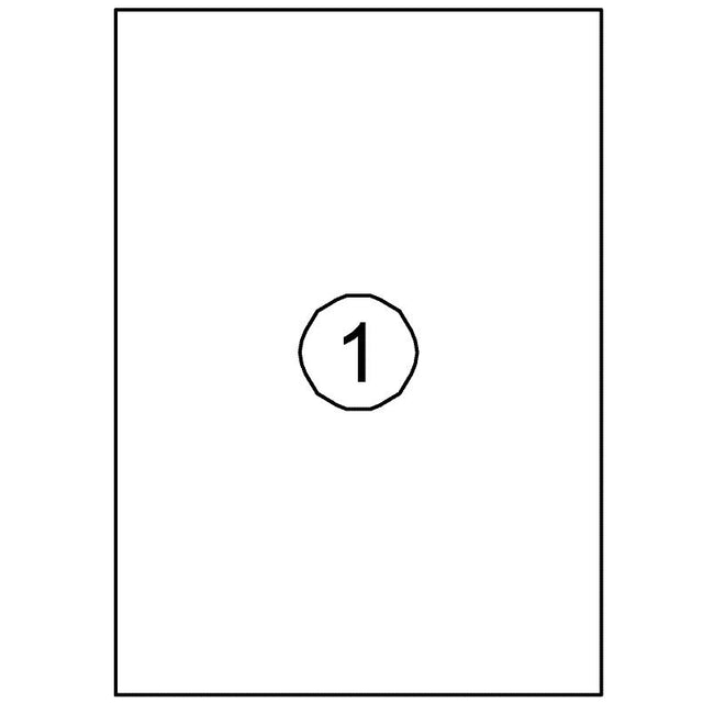 Quantore -  Etiket 210x297mm 100 stuks