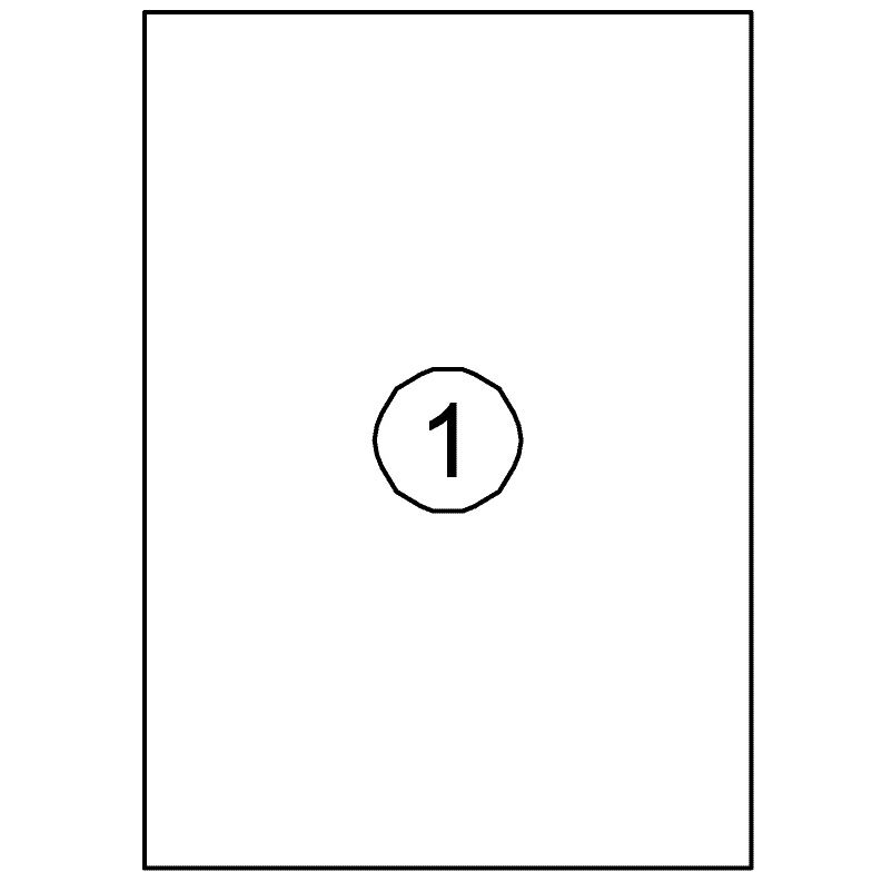 Quantore -  Etiket 210x297mm 100st | 10 stuks