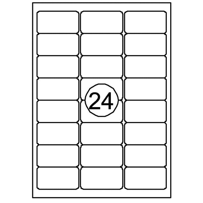 Quantore -  Etiket 63.5x33.9mm 2400 stuks