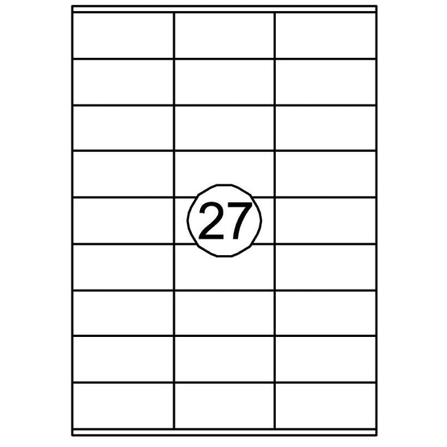 Quantore - Etiqueta 70x32mm 2700 piezas