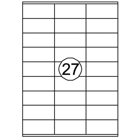 Quantore - Etiqueta 70x32mm 2700 piezas