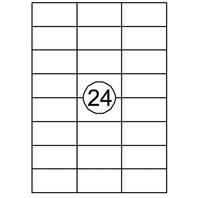Quantore - Label 70x37mm 2400 pieces