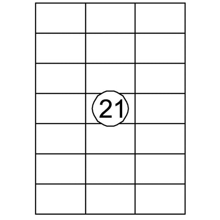 Quantore - Etiqueta 70x42,3mm 2100 piezas