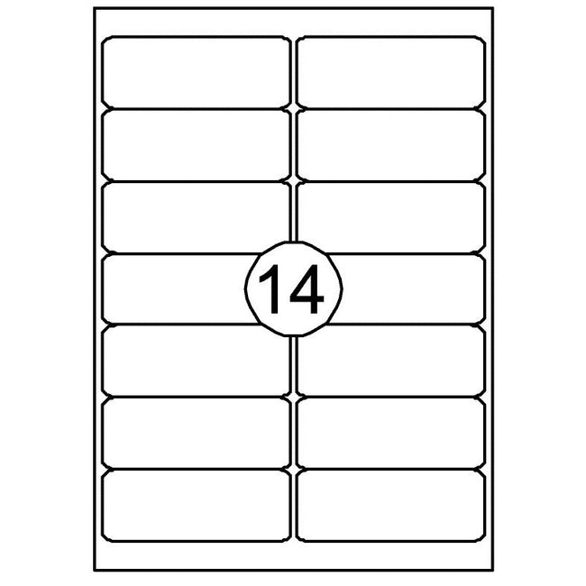 Quantore - Etikett 99,1x38,1mm 1400 Stück
