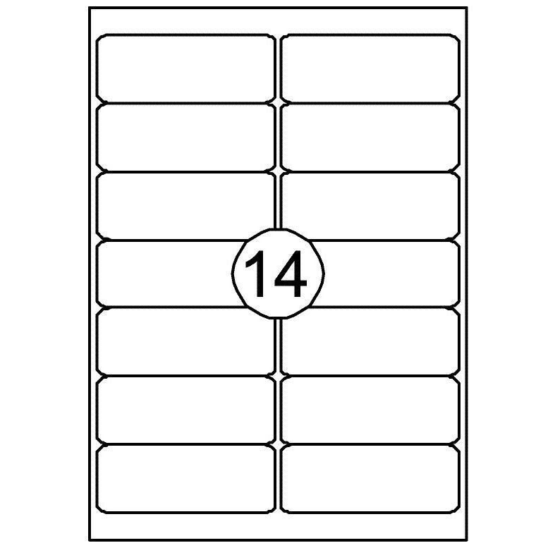 Quantore - Étiquette 99,1x38,1mm 1400 pièces