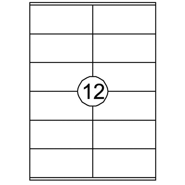 Quantore -  Etiket 105x48mm 1200 stuks