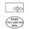 Quantore - Busta 110x220mm finestra 3x10cm destra 500 pezzi
