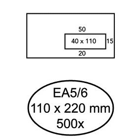 Hermes -  Envelop  ea5/6 vr v10 4x11 80gr zk wit