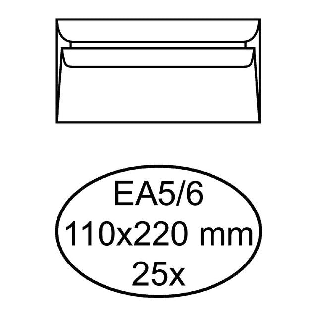 Quantore - Hüllungsbank EA5/6 110x220 80gr ZK WT | Packen Sie ein 25 -Stück | 40 Stücke