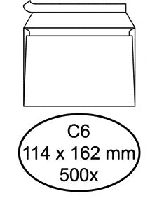 Quantore -  Envelop bank c6 114x162 zk 80gr wt