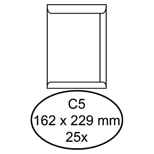 Hermes - Umschlag Hermes Deed C5 162x229 ZK 25st Weiß | Packen Sie ein 25 -Stück | 20 Teile