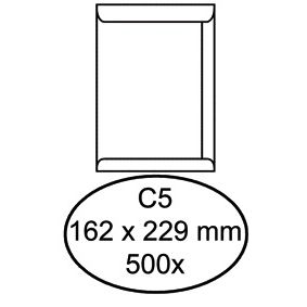 Quantore - Sobre certificado C5 162x229mm blanco 500 piezas