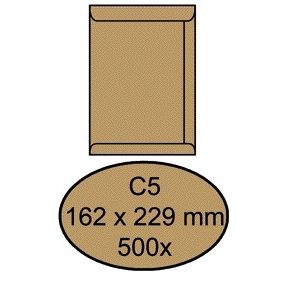 Quantore - Busta atto C5 162x229mm marrone kraft 90g/m² 500 pezzi