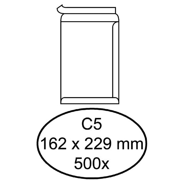 Hermes - Umschlag Hermes Deed C5 162x229 ZK 500st Weiß | Box ein 500 Stück