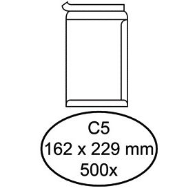 Quantore - Envelope certificate C5 162x229mm self-adhesive white 500 pieces