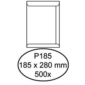 Quantore - Busta atto P185 185x280mm bianca 500 pezzi