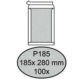 Quantore - Fondo de tablero para sobres P185 185x280mm autoadhesivo blanco 100 piezas