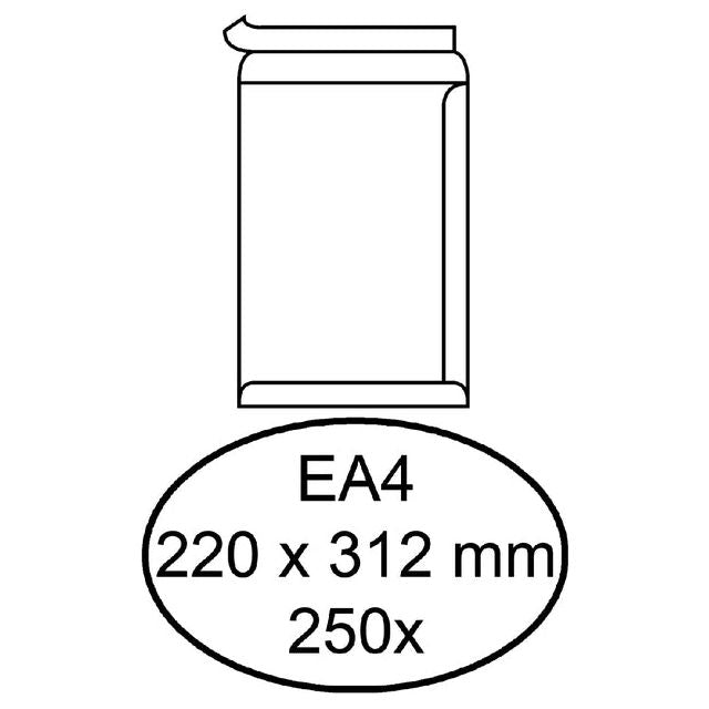 Hermes - Einhülle Hermes Deed EA4 220x312 ZK 250st Weiß | Box ein 250 Stück