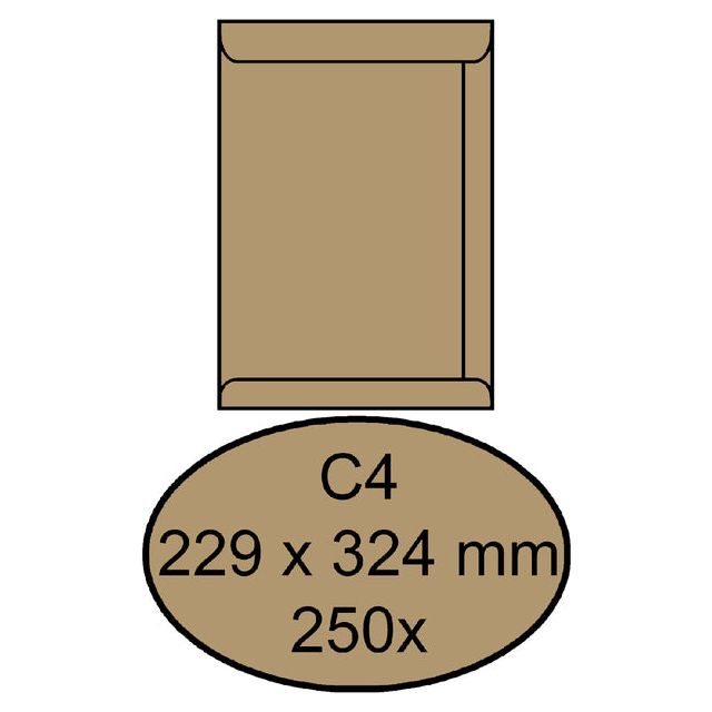 Quantore - Umschlag Tat C4 229x324 90gr Brurinkraft | Box ein 250 Stück