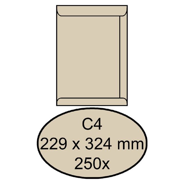 Quantore - Umschlag Tat C4 229x324 120gr CremeKraft | Box ein 250 Stück