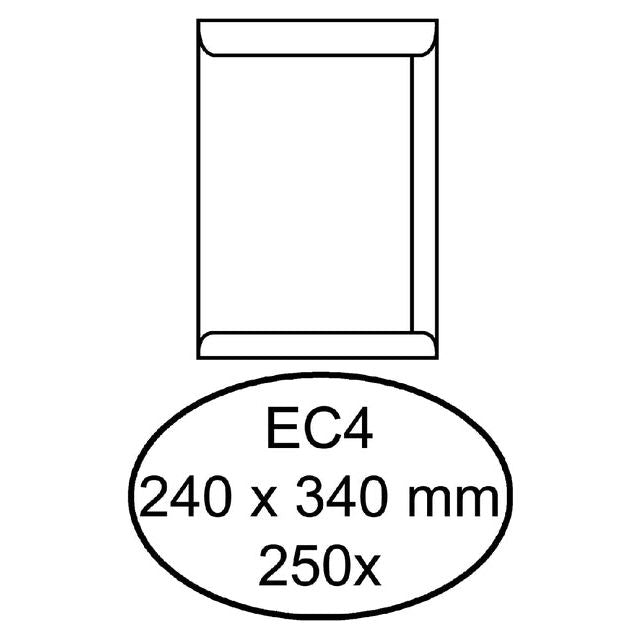 Quantore - Umschlaggesetz EC4 240x340 120gr Wt | Box ein 250 Stück