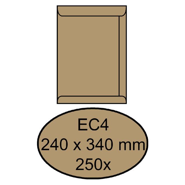 Quantore - Umschlag Deed EC4 240x340 100gr Brurinkraft | Box ein 250 Stück