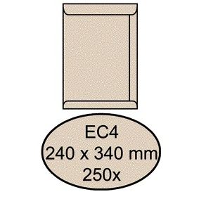 Quantore -  Envelop akte EC4 240x340mm cremekraft 250 stuks