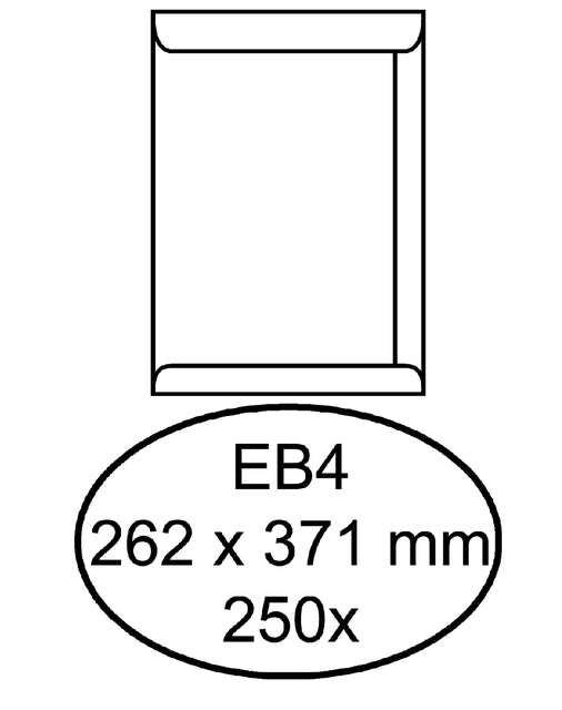 Quantore - Umschlag Tat EB4 262x371 120gr Wt | Box ein 250 Stück