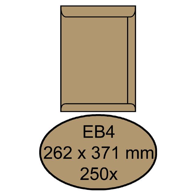 Quantore - Umschlag Tat EB4 262x371 100gr Brurinkraft | Box ein 250 Stück