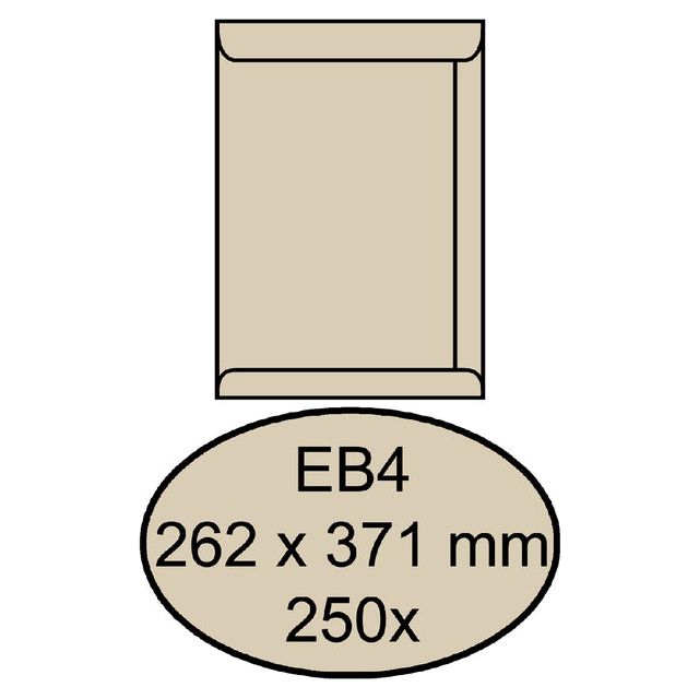 Quantore - Umschlag Tat EB4 262x371 120gr CremeKraft | Box ein 250 Stück