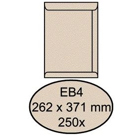 Quantore -  Envelop akte eb4 262x371 120gr cremekraft