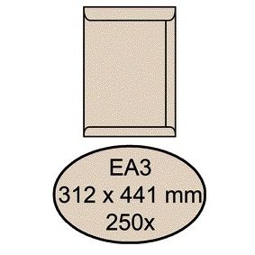 Quantore -  Envelop akte EA3 312x441mm cremekraft 250 stuks