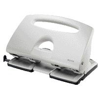 Leitz - Perforadora metal 4 agujeros 40 hojas gris