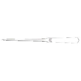 MAUL - Ouvre-lettre slim et plat en inox, manche usiné, lame étroite de 245mm blister de 1 pièce