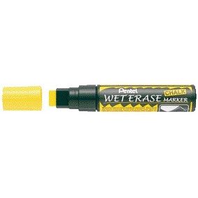 Pentel - Rotulador de tiza SMW56 8-16mm amarillo | 12 piezas