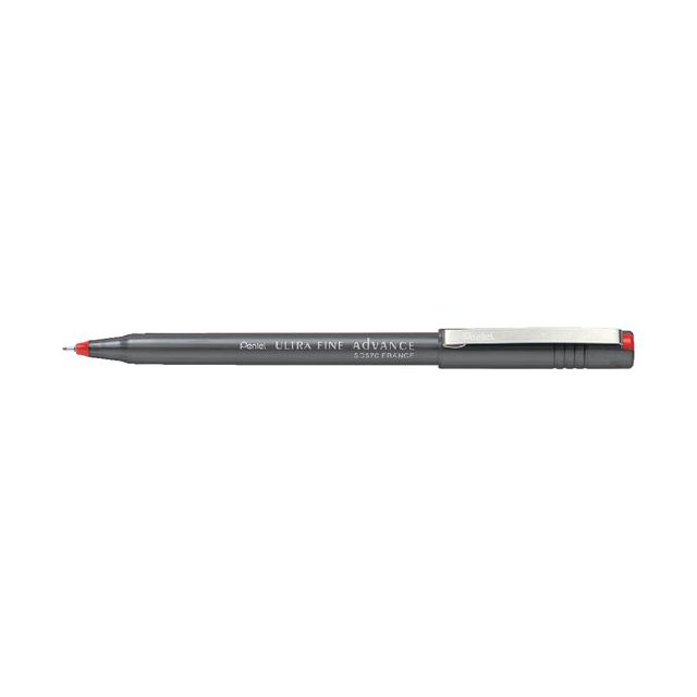 Pentel - Fineliner  sd570 ef rood | 12 stuks