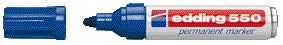 Edding - Rotulador 550 redondo 3-4mm azul | 10 piezas