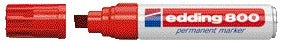 Edding -  Viltstift  800 schuin 4-12mm rood | 5 stuks