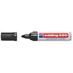 Edding - Rotulador 550 redondo 3-4mm negro | 10 piezas