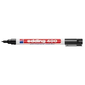 Edding -  Viltstift  400 rond 1mm zwart | 10 stuks