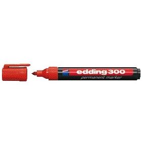 Edding - Felt-tip pen 300 round 1.5-3mm red