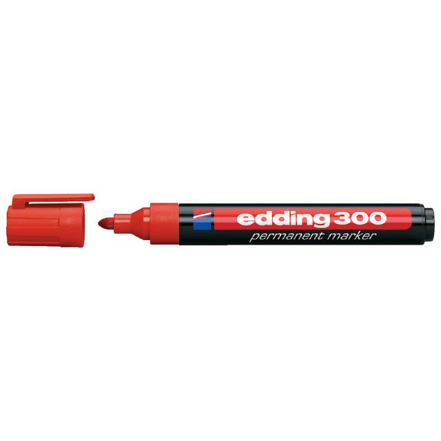 Edding - Felt -Tip Edding 300 environ 1,5 à 3 mm rouge